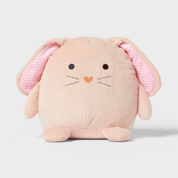 Pillowfort Pink Easter Bunny Mini Weighted Plush - Picture 1 of 7